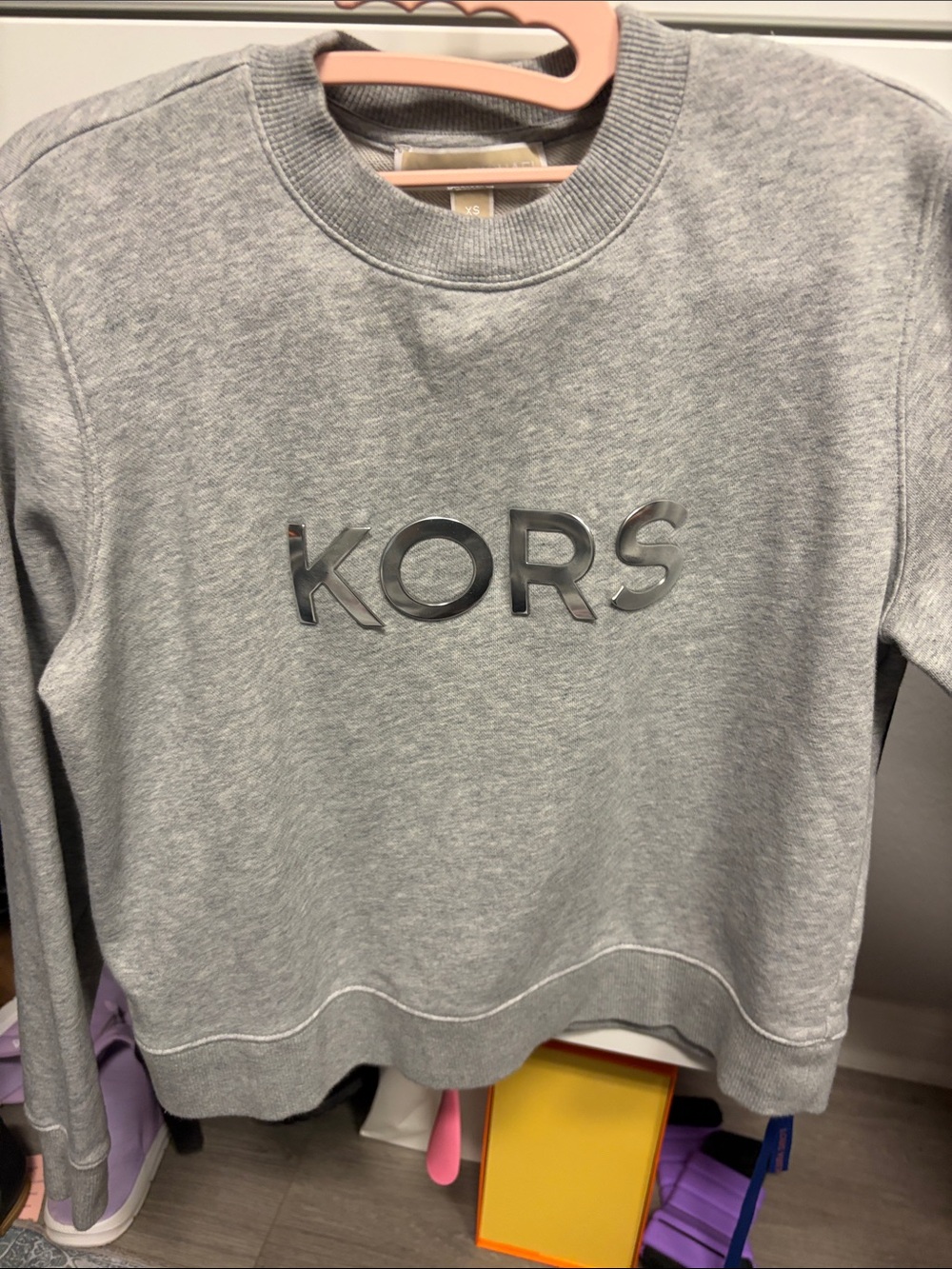 Gray KORS Logo sweatshirt